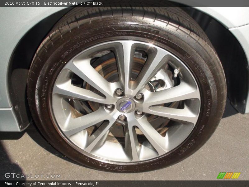 Electric Silver Metallic / Off Black 2010 Volvo C70 T5