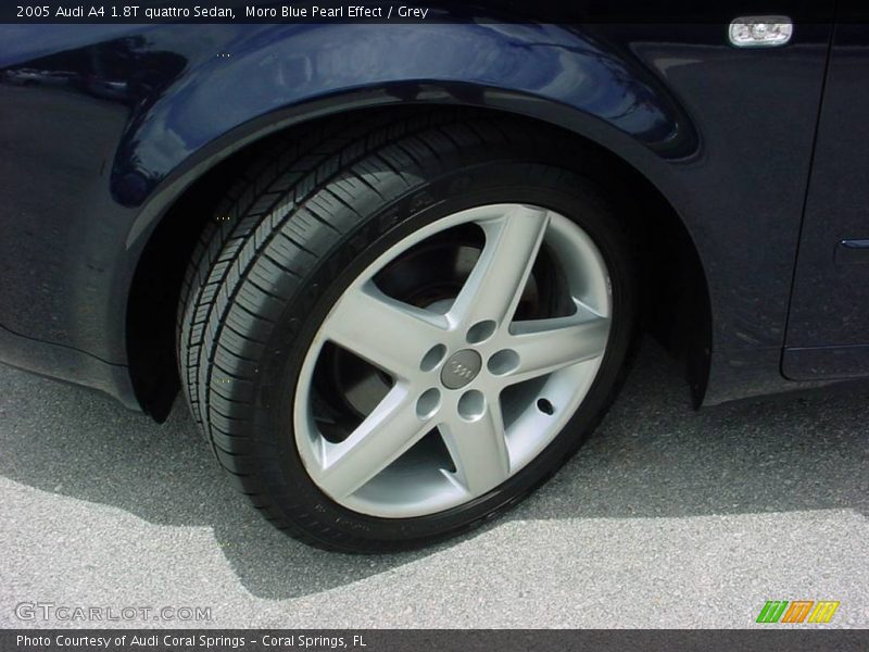 Moro Blue Pearl Effect / Grey 2005 Audi A4 1.8T quattro Sedan