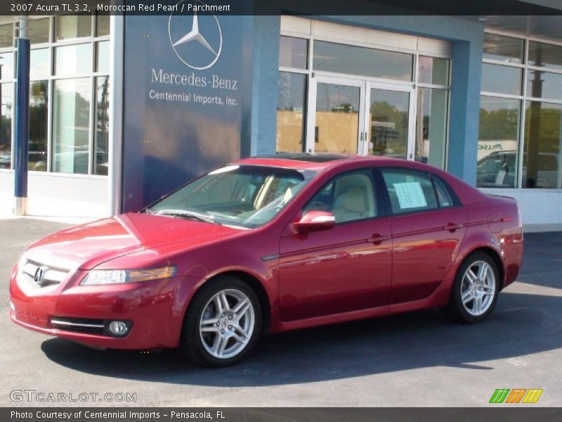 Moroccan Red Pearl / Parchment 2007 Acura TL 3.2
