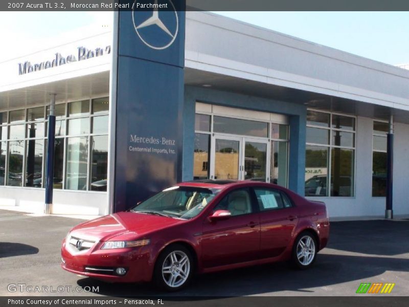 Moroccan Red Pearl / Parchment 2007 Acura TL 3.2