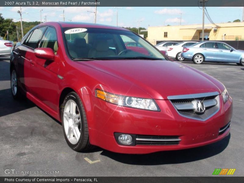 Moroccan Red Pearl / Parchment 2007 Acura TL 3.2