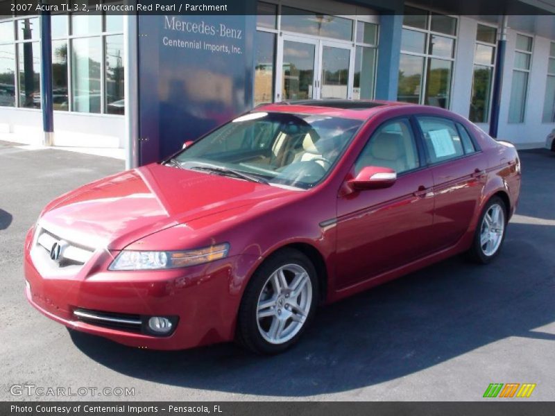 Moroccan Red Pearl / Parchment 2007 Acura TL 3.2