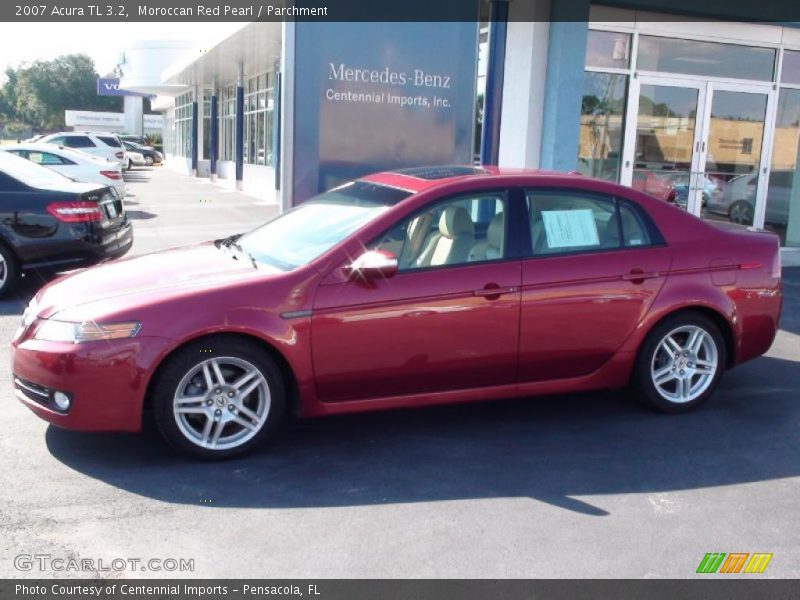 Moroccan Red Pearl / Parchment 2007 Acura TL 3.2