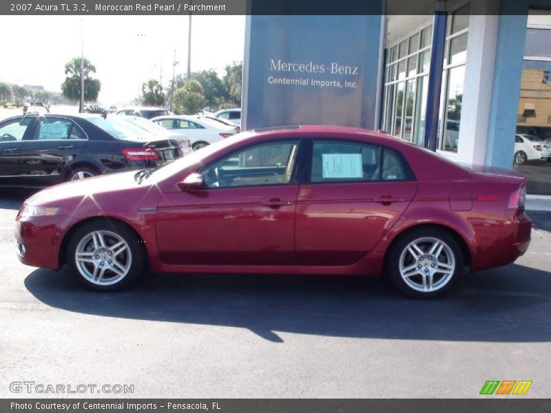 Moroccan Red Pearl / Parchment 2007 Acura TL 3.2