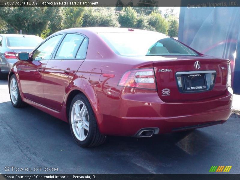 Moroccan Red Pearl / Parchment 2007 Acura TL 3.2