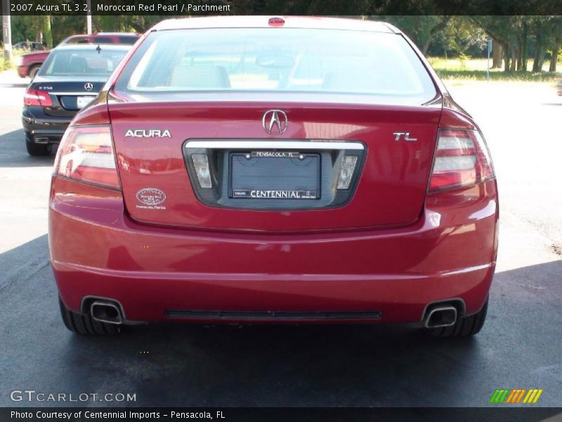 Moroccan Red Pearl / Parchment 2007 Acura TL 3.2