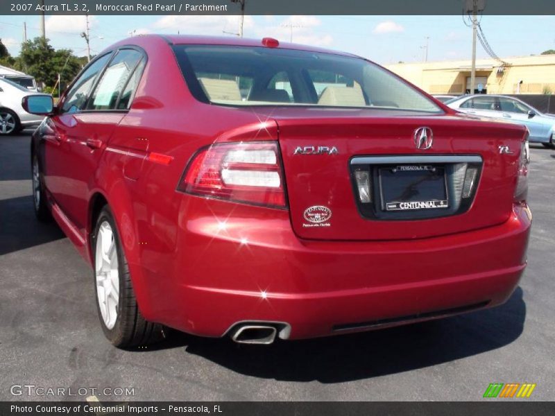 Moroccan Red Pearl / Parchment 2007 Acura TL 3.2