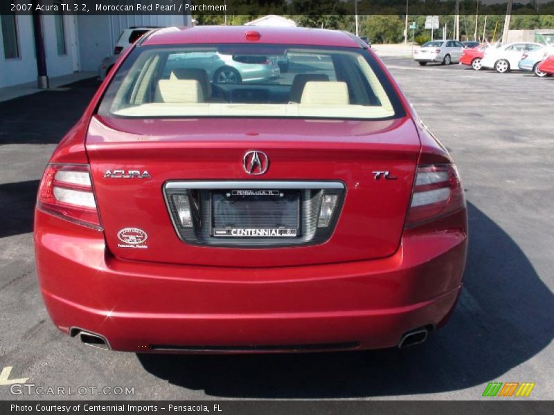 Moroccan Red Pearl / Parchment 2007 Acura TL 3.2