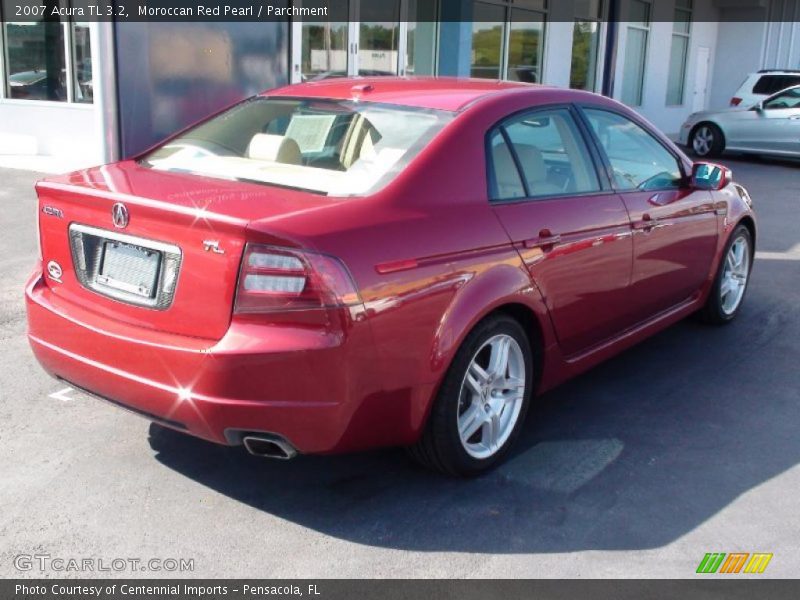 Moroccan Red Pearl / Parchment 2007 Acura TL 3.2