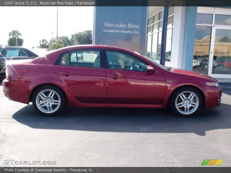 Moroccan Red Pearl / Parchment 2007 Acura TL 3.2