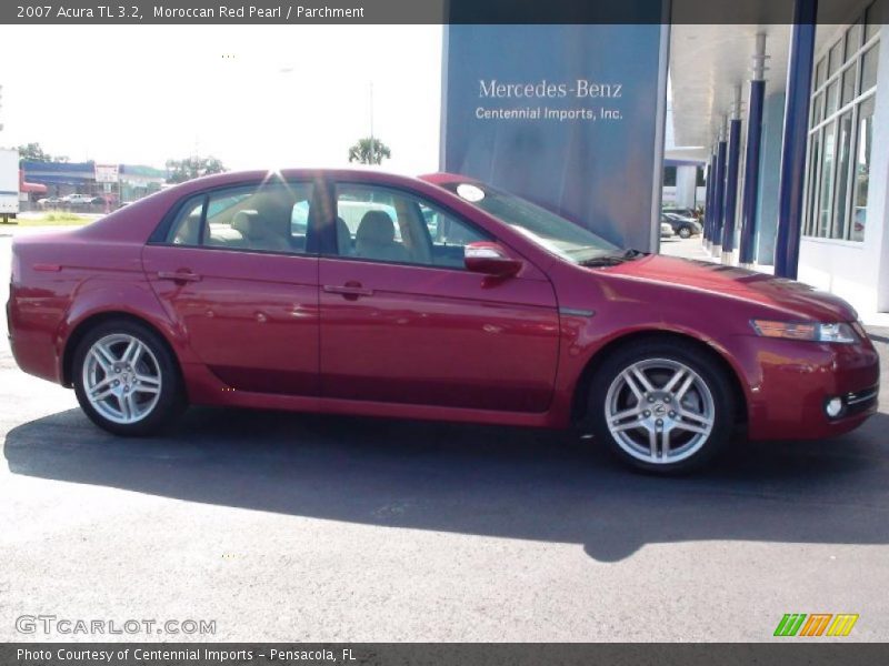 Moroccan Red Pearl / Parchment 2007 Acura TL 3.2