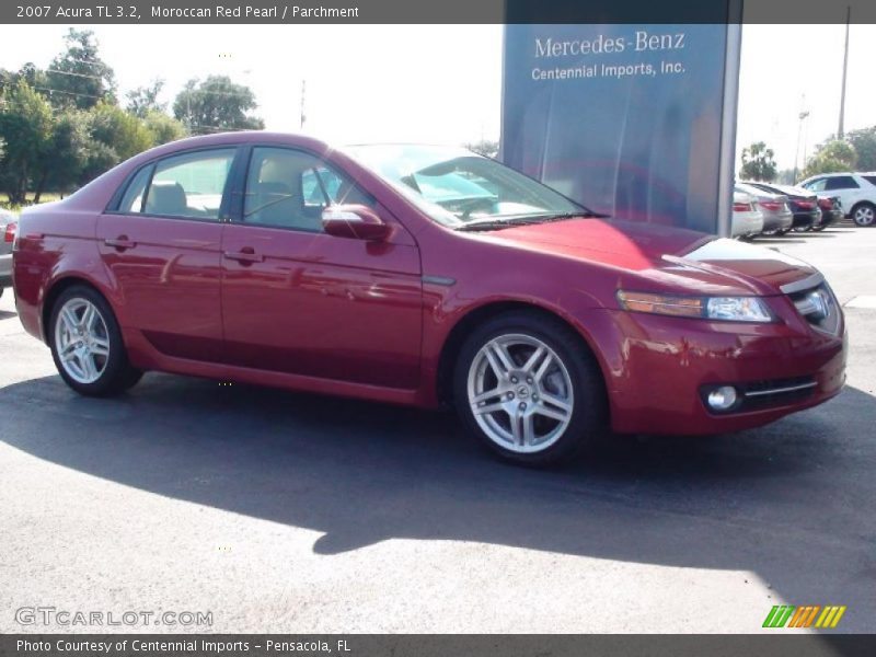 Moroccan Red Pearl / Parchment 2007 Acura TL 3.2