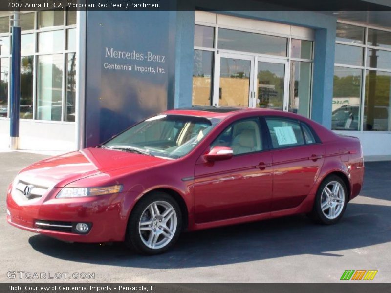 Moroccan Red Pearl / Parchment 2007 Acura TL 3.2