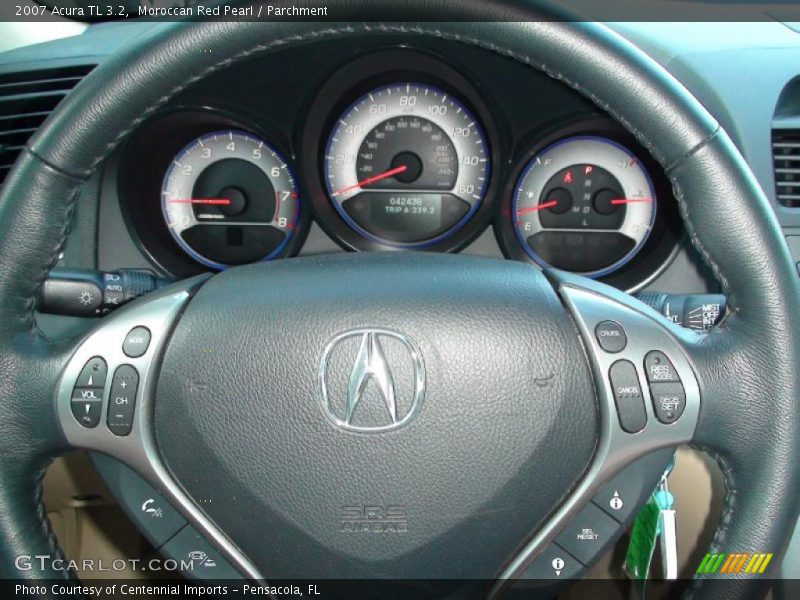 Moroccan Red Pearl / Parchment 2007 Acura TL 3.2