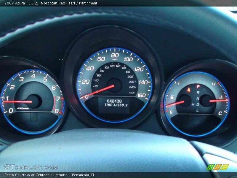 Moroccan Red Pearl / Parchment 2007 Acura TL 3.2