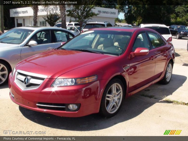 Moroccan Red Pearl / Parchment 2007 Acura TL 3.2