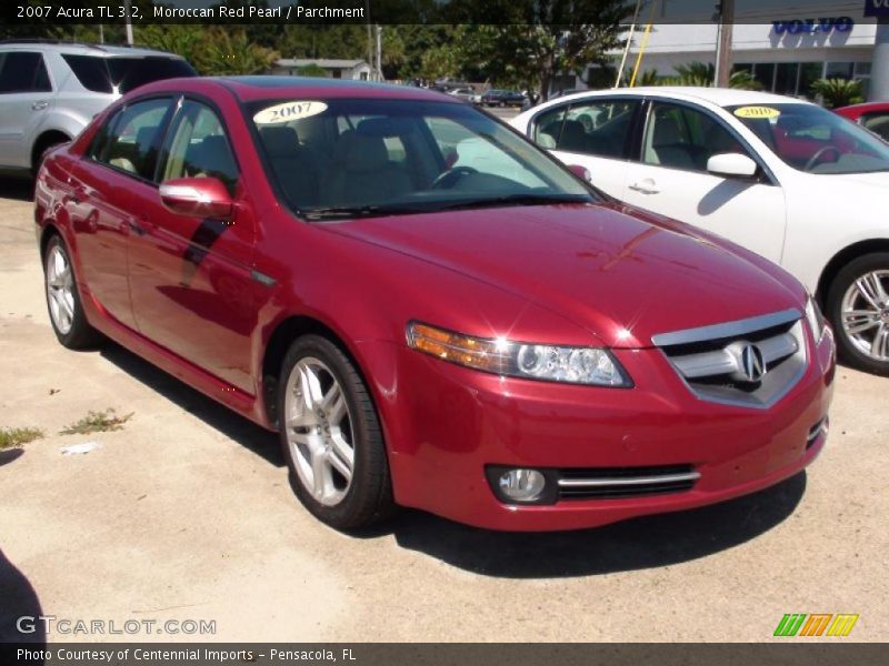 Moroccan Red Pearl / Parchment 2007 Acura TL 3.2