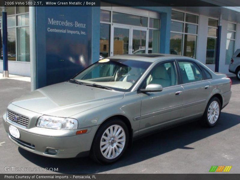 Willow Green Metallic / Beige 2006 Volvo S80 2.5T