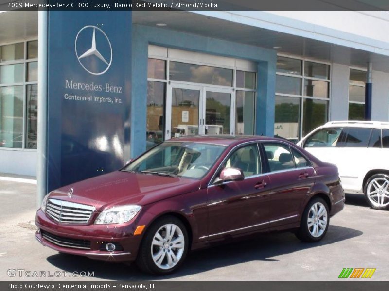 Barolo Red Metallic / Almond/Mocha 2009 Mercedes-Benz C 300 Luxury