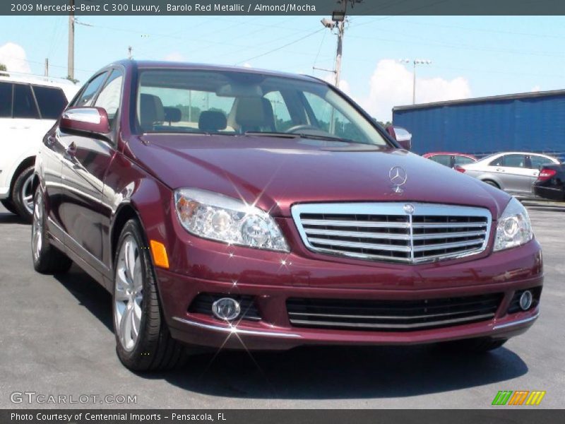 Barolo Red Metallic / Almond/Mocha 2009 Mercedes-Benz C 300 Luxury