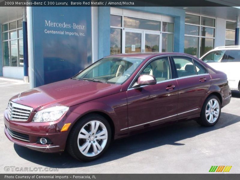 Barolo Red Metallic / Almond/Mocha 2009 Mercedes-Benz C 300 Luxury