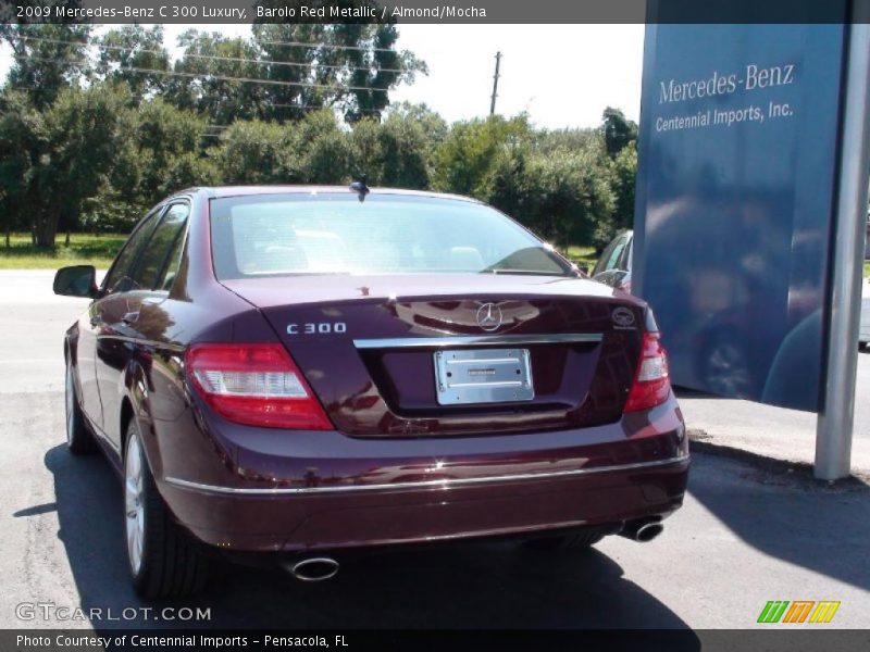 Barolo Red Metallic / Almond/Mocha 2009 Mercedes-Benz C 300 Luxury