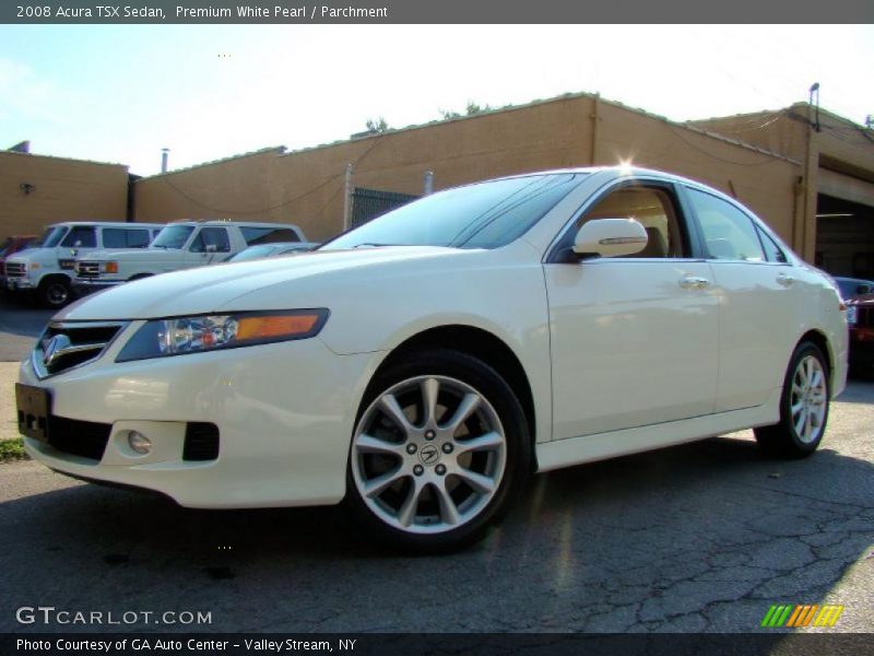Premium White Pearl / Parchment 2008 Acura TSX Sedan