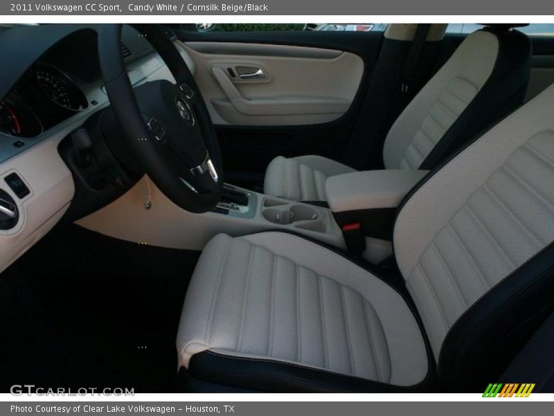 Candy White / Cornsilk Beige/Black 2011 Volkswagen CC Sport