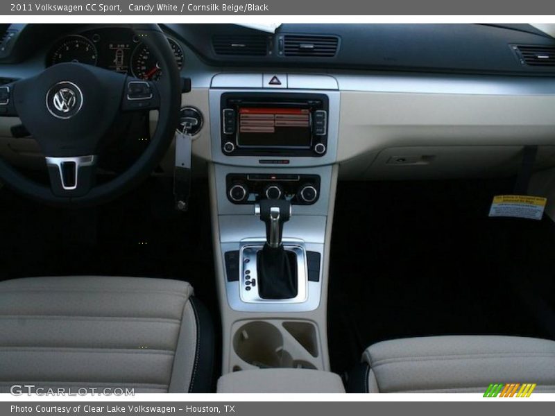 Candy White / Cornsilk Beige/Black 2011 Volkswagen CC Sport