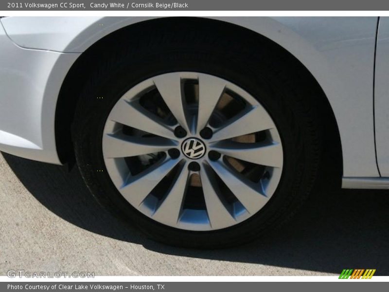 Candy White / Cornsilk Beige/Black 2011 Volkswagen CC Sport