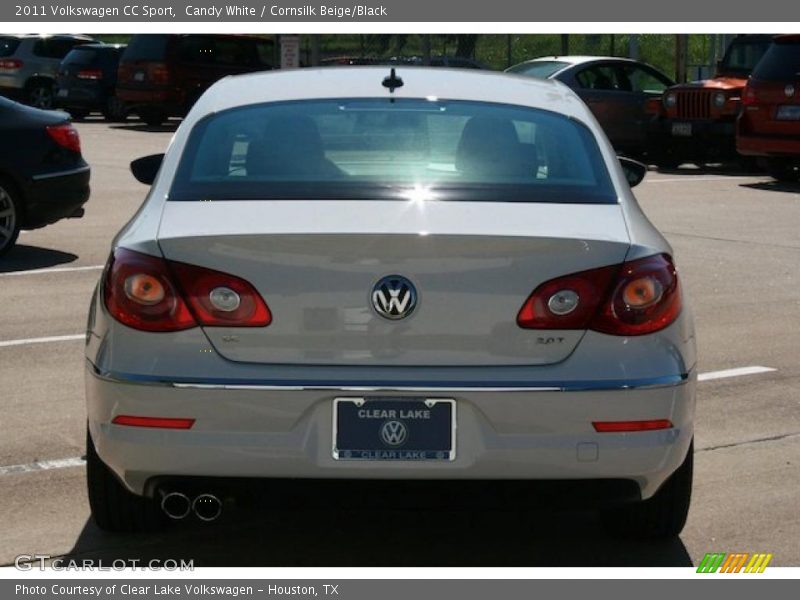 Candy White / Cornsilk Beige/Black 2011 Volkswagen CC Sport