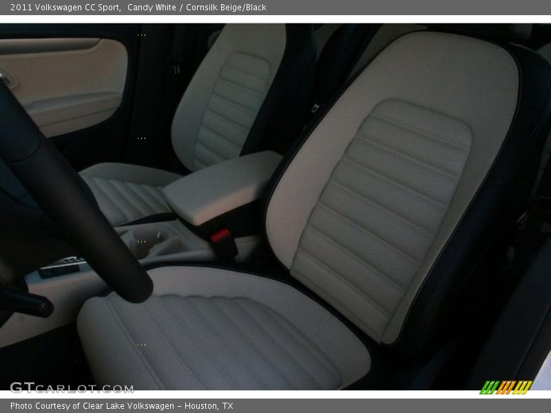 Candy White / Cornsilk Beige/Black 2011 Volkswagen CC Sport