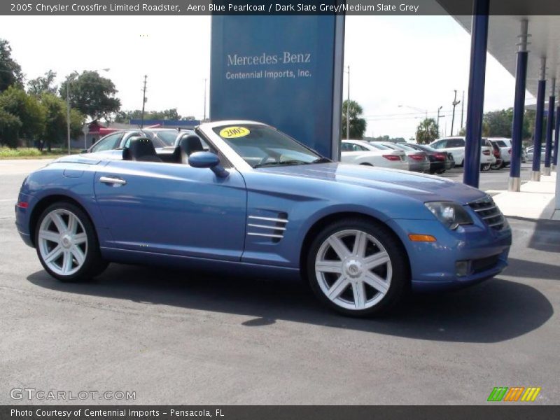 Aero Blue Pearlcoat / Dark Slate Grey/Medium Slate Grey 2005 Chrysler Crossfire Limited Roadster