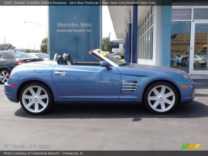 Aero Blue Pearlcoat / Dark Slate Grey/Medium Slate Grey 2005 Chrysler Crossfire Limited Roadster