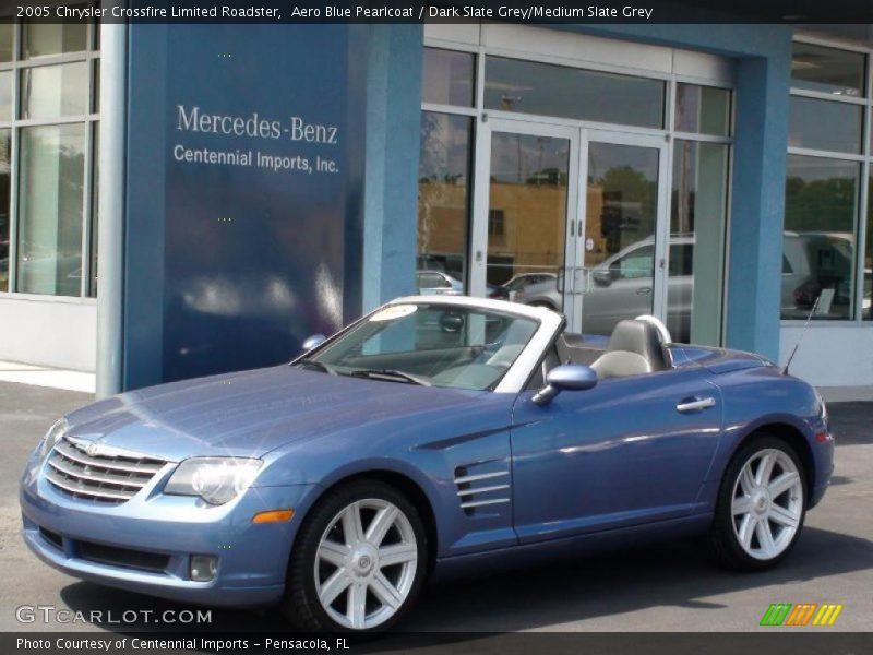 Aero Blue Pearlcoat / Dark Slate Grey/Medium Slate Grey 2005 Chrysler Crossfire Limited Roadster