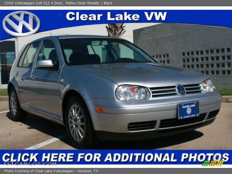 Reflex Silver Metallic / Black 2006 Volkswagen Golf GLS 4 Door