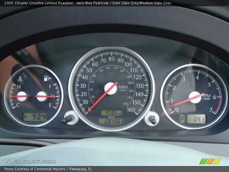 Aero Blue Pearlcoat / Dark Slate Grey/Medium Slate Grey 2005 Chrysler Crossfire Limited Roadster