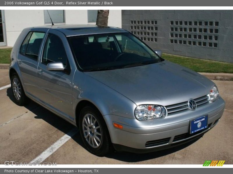Reflex Silver Metallic / Black 2006 Volkswagen Golf GLS 4 Door