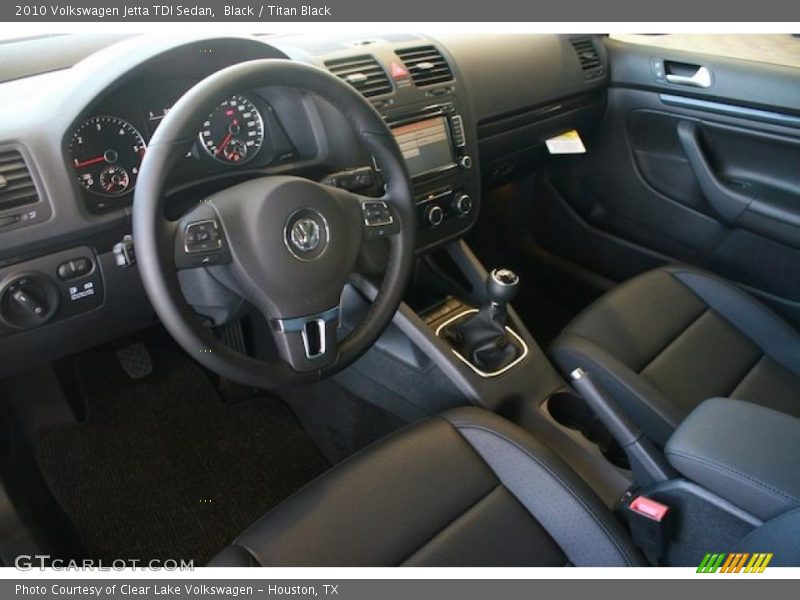  2010 Jetta TDI Sedan Titan Black Interior
