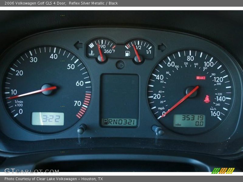 Reflex Silver Metallic / Black 2006 Volkswagen Golf GLS 4 Door