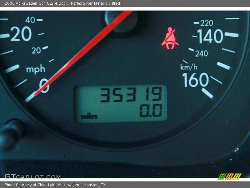 Reflex Silver Metallic / Black 2006 Volkswagen Golf GLS 4 Door