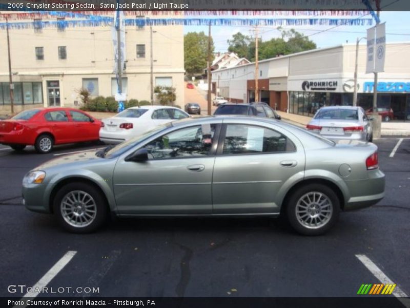 Satin Jade Pearl / Light Taupe 2005 Chrysler Sebring Sedan