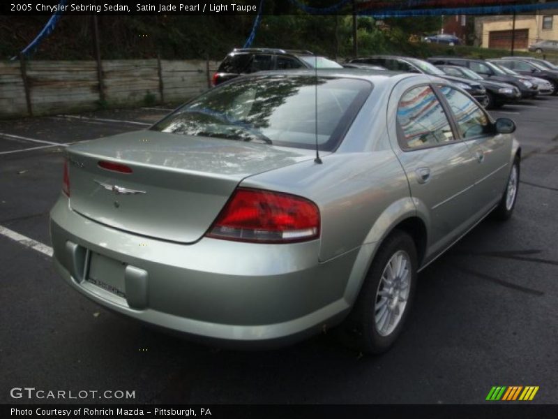 Satin Jade Pearl / Light Taupe 2005 Chrysler Sebring Sedan