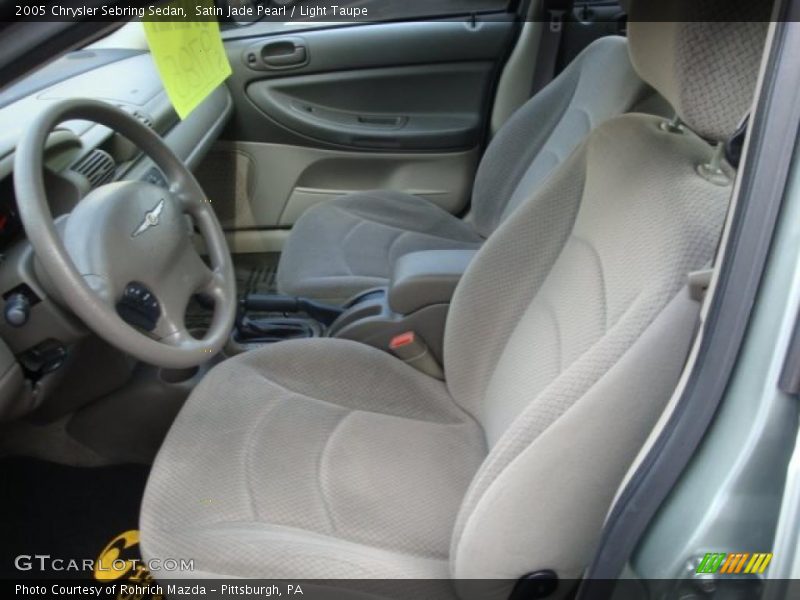 Satin Jade Pearl / Light Taupe 2005 Chrysler Sebring Sedan