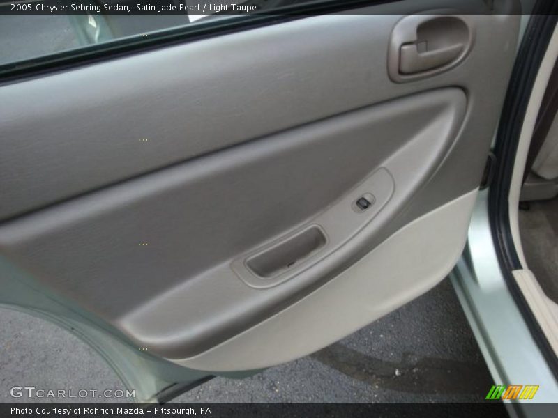 Satin Jade Pearl / Light Taupe 2005 Chrysler Sebring Sedan