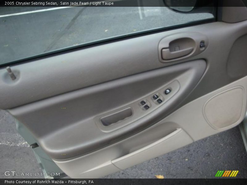 Satin Jade Pearl / Light Taupe 2005 Chrysler Sebring Sedan