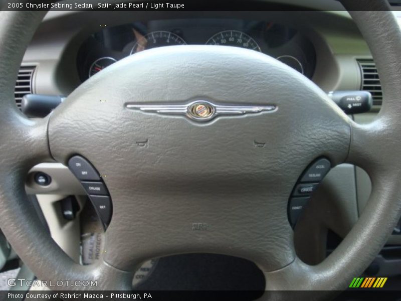 Satin Jade Pearl / Light Taupe 2005 Chrysler Sebring Sedan