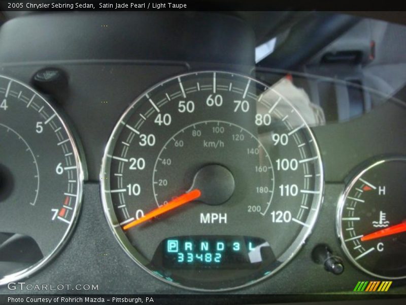 Satin Jade Pearl / Light Taupe 2005 Chrysler Sebring Sedan