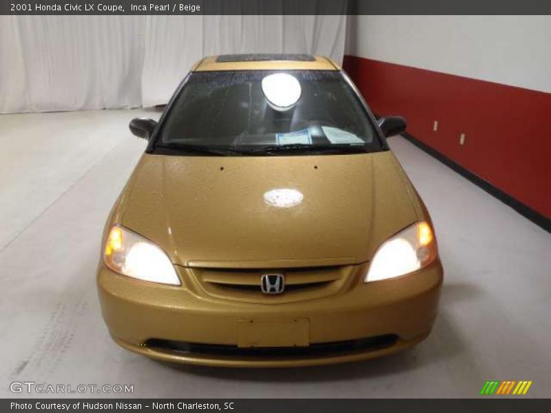 Inca Pearl / Beige 2001 Honda Civic LX Coupe