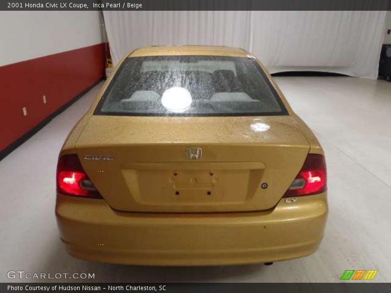 Inca Pearl / Beige 2001 Honda Civic LX Coupe